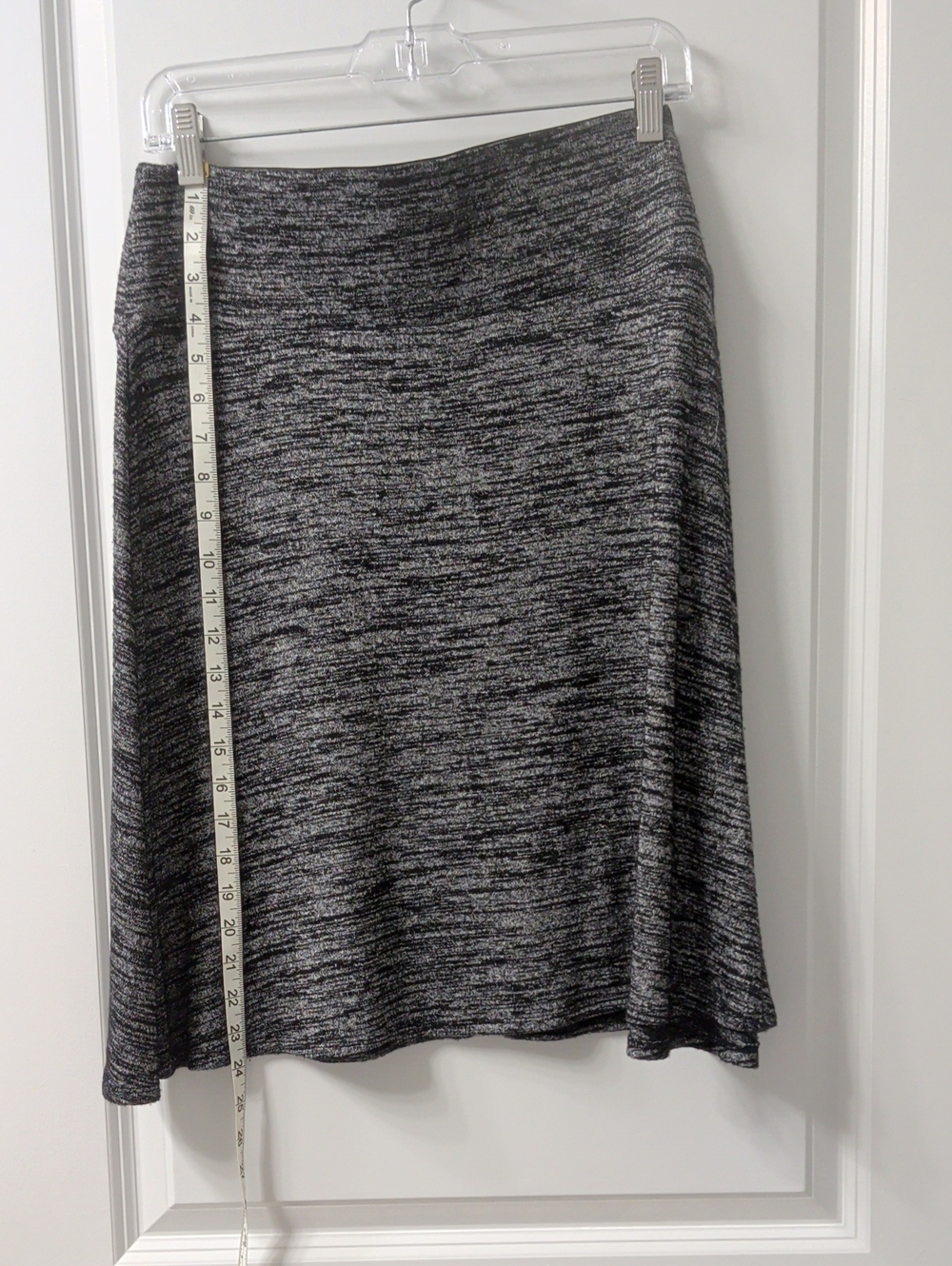Apt. 9 Marled Black & White A-Line Skirt